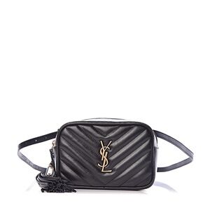 Yves SAINT LAURENT
Calfskin Matelasse Monogram Lou Belt Bag Black